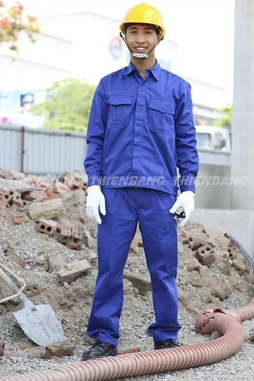 quan ao xanh cong nhan mau